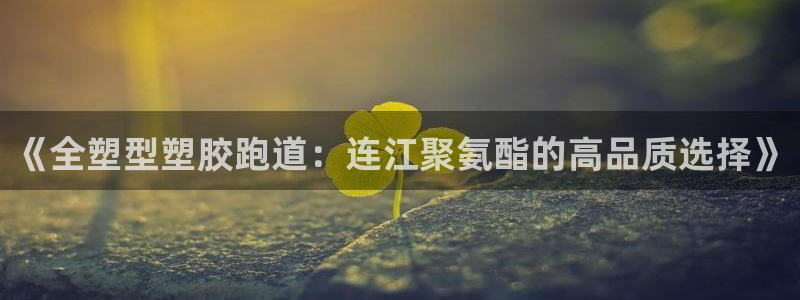 红足一比分网：《全塑型塑胶跑道：连江聚氨酯的高品质选择》