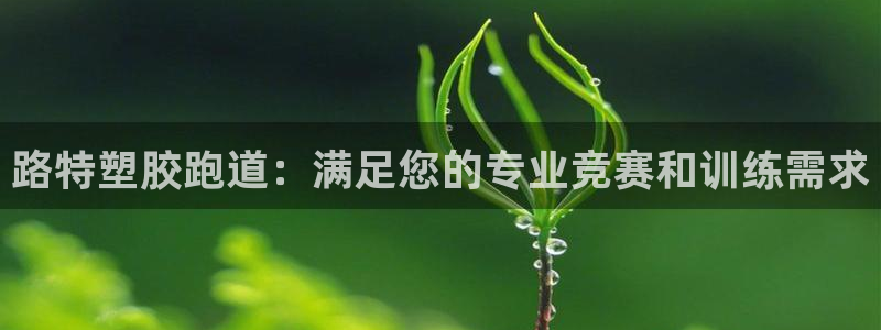 红足1一世足球手机：路特塑胶跑道：满足您的专业竞赛和训练需求