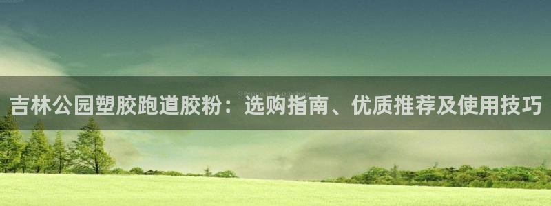 百度红足一1视频在线观看：吉林公园塑胶跑道胶粉：选购指南、优质推荐及使用技巧