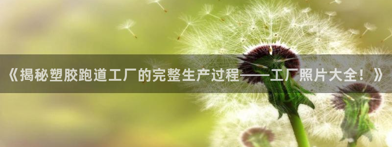 百度红足一1世：《揭秘塑胶跑道工厂的完整生产过程——工厂照片大全！》